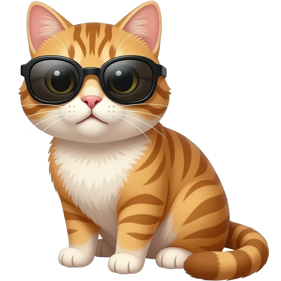 Cat wearing sunglasses emoji