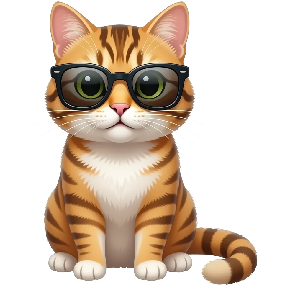 Cat wearing sunglasses emoji