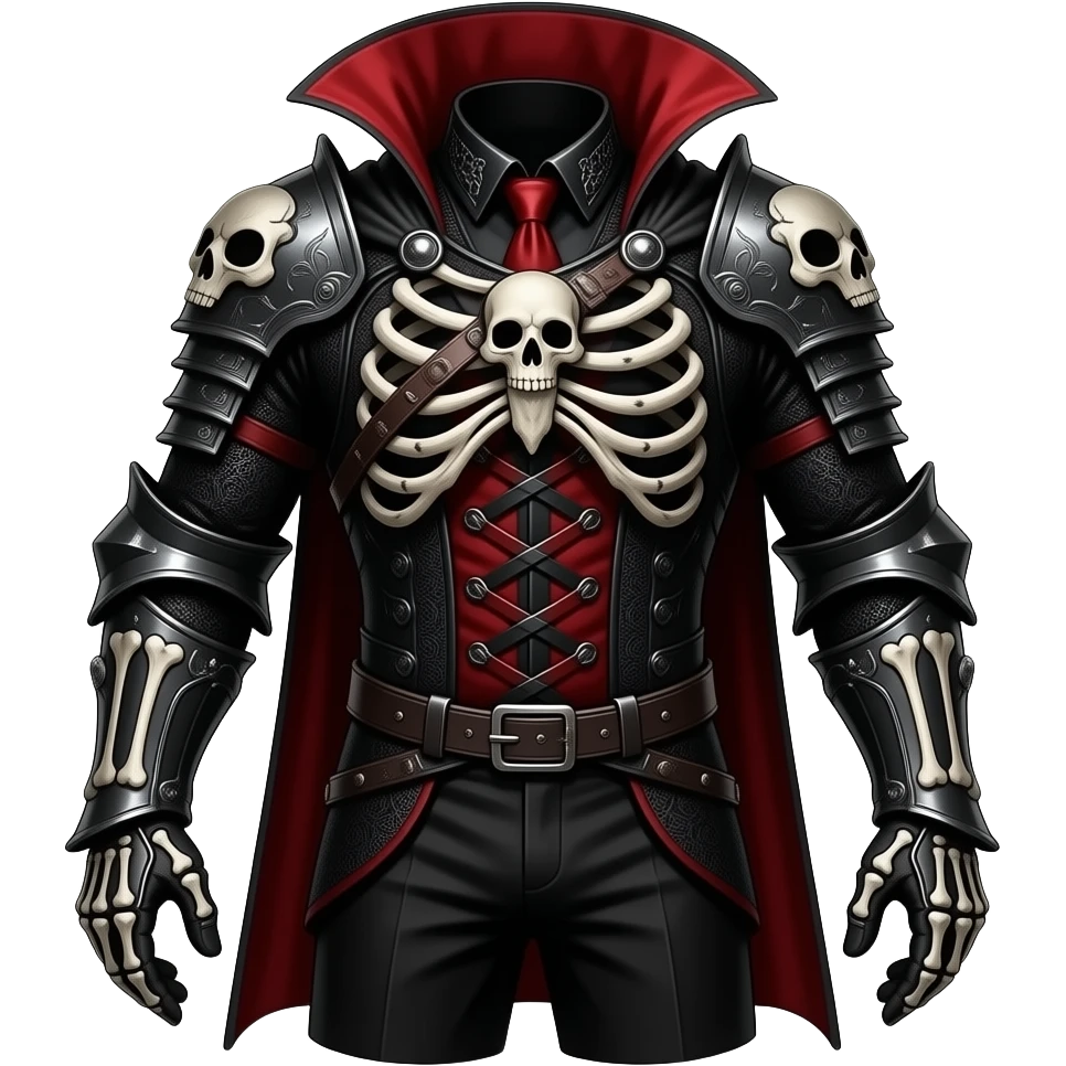 Vampiric gothic suit emoji