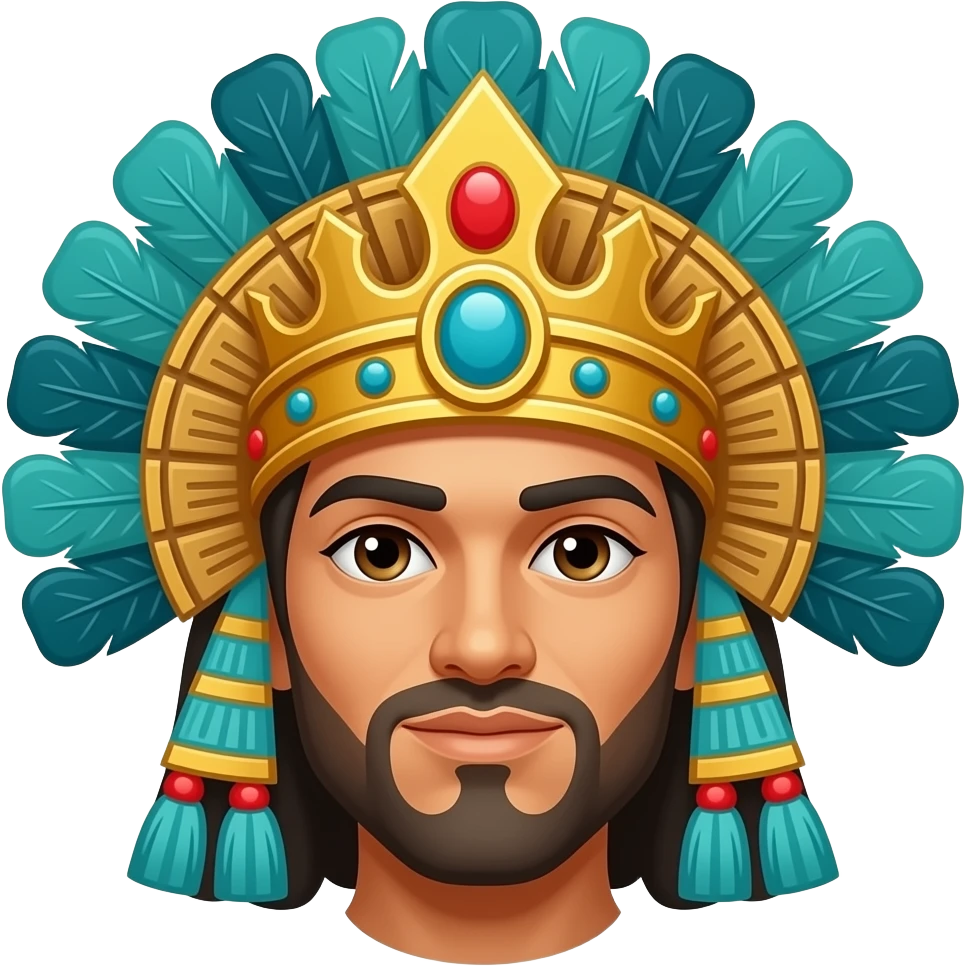 Emperador aztèque emoji