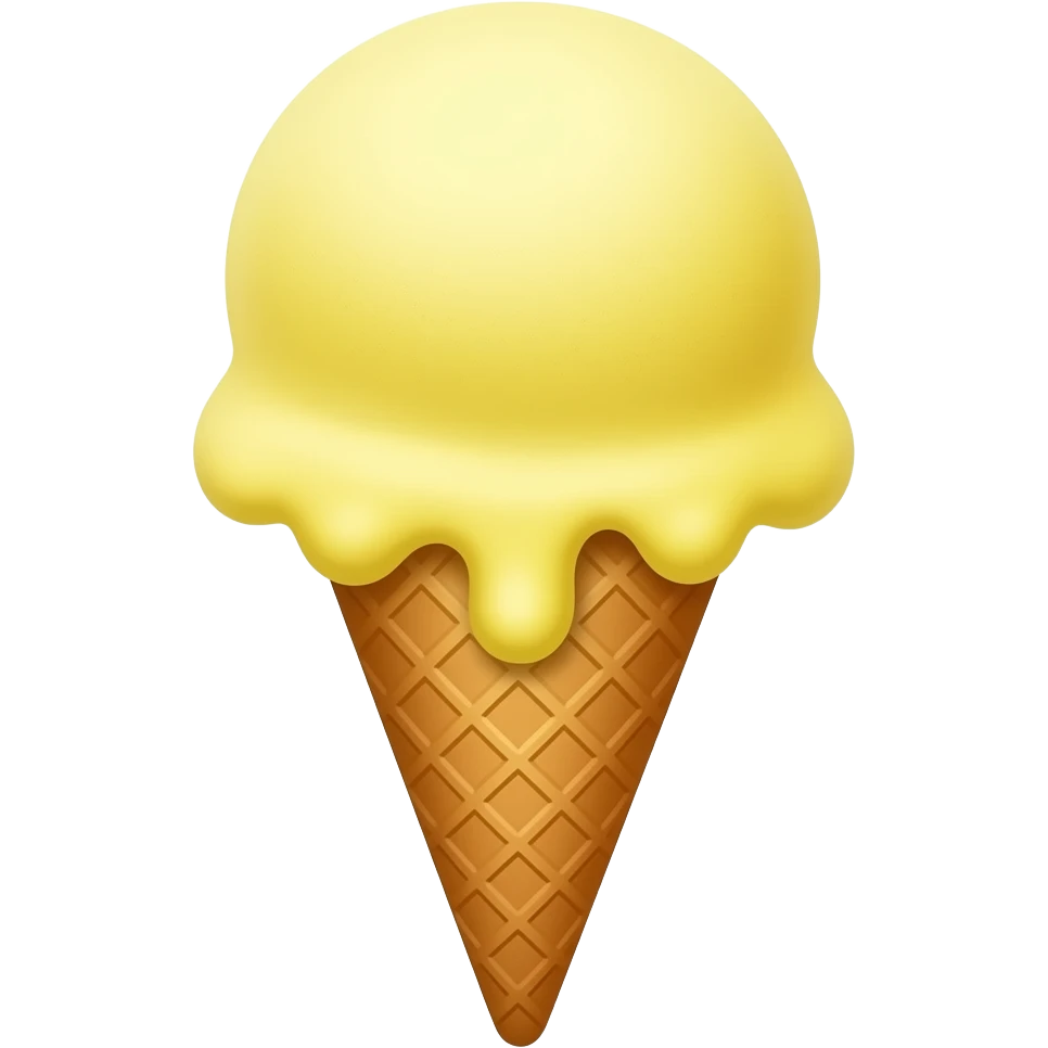 ايسكريم اصفر emoji