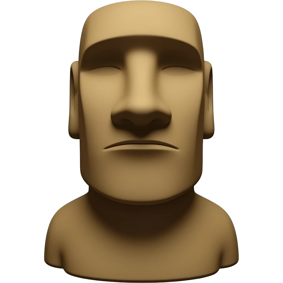 😔🗿 emoji