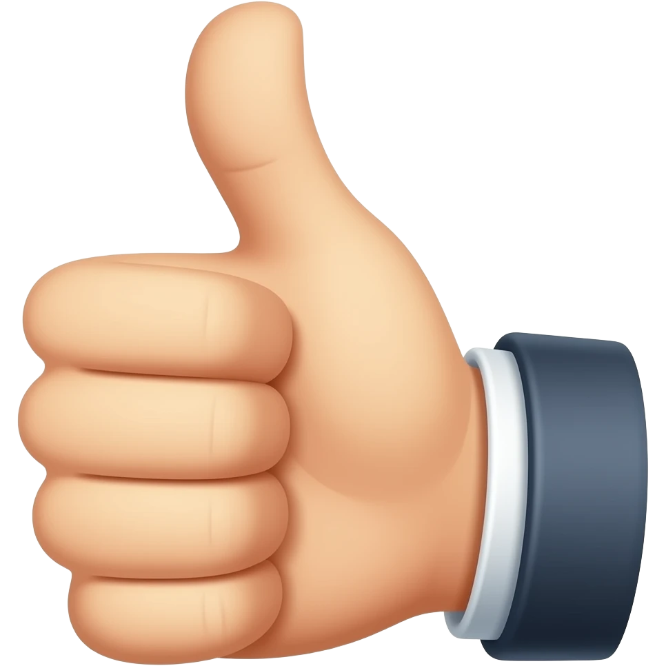 Thumbs up emoji