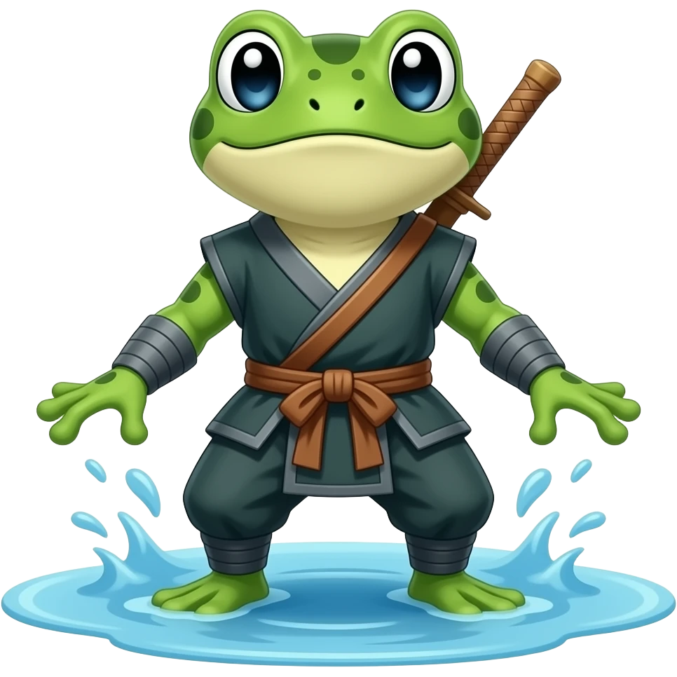 Pokémon water ninja frog emoji