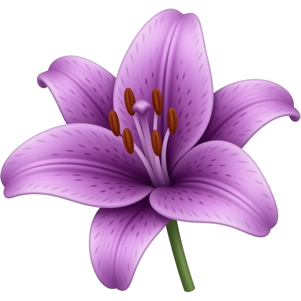 Purple  lily emoji