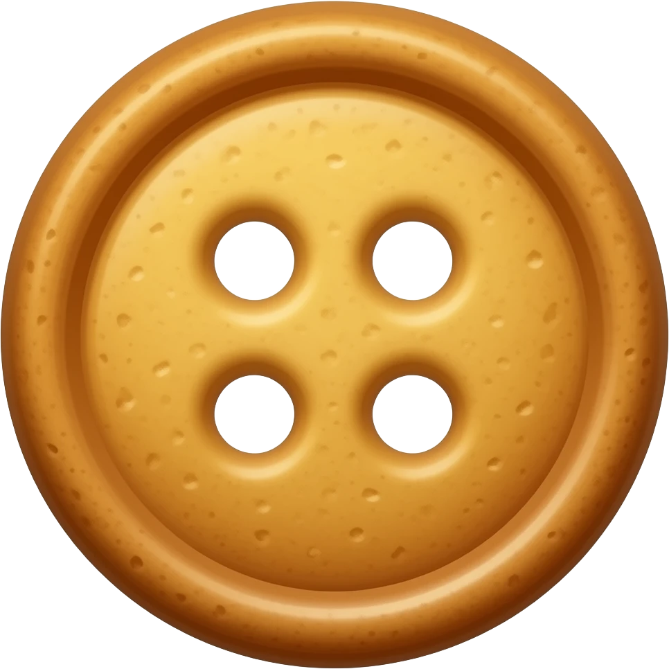 Cookie shaped like a button emoji