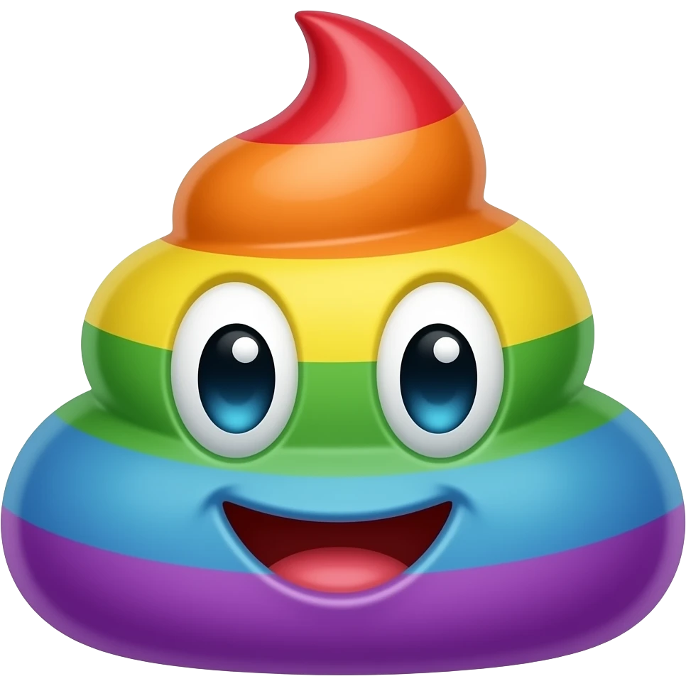 무지개똥, 2d emoji