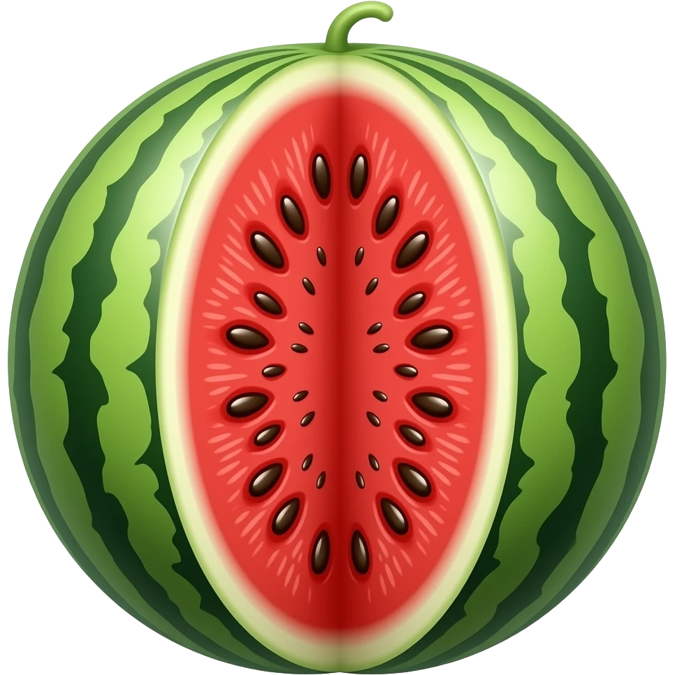 Opened watermelon emoji