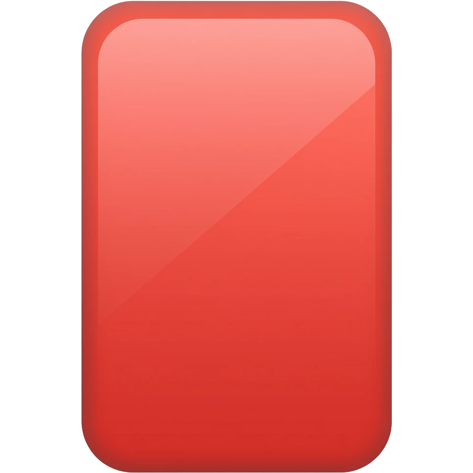 tarjeta roja rectangular vertical emoji