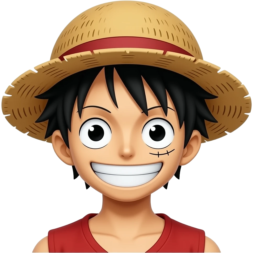 Straw hate luffy emoji
