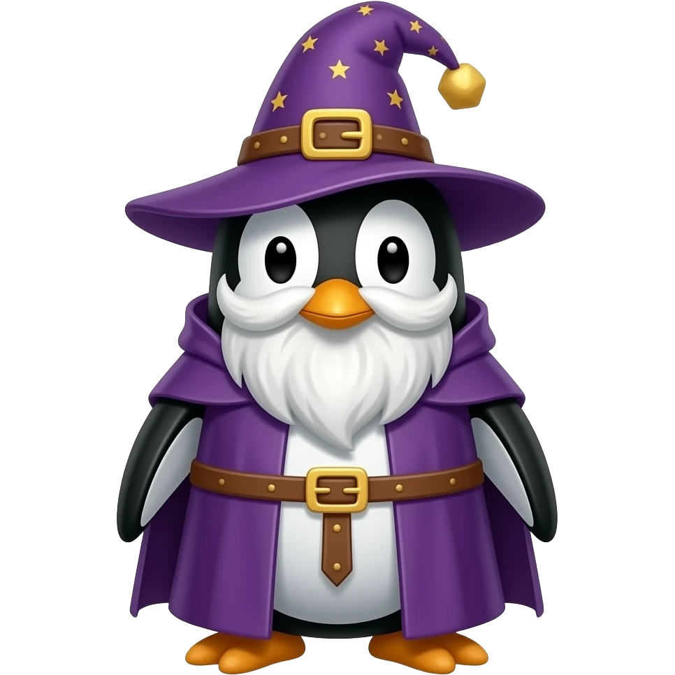 Penguin Wizard emoji