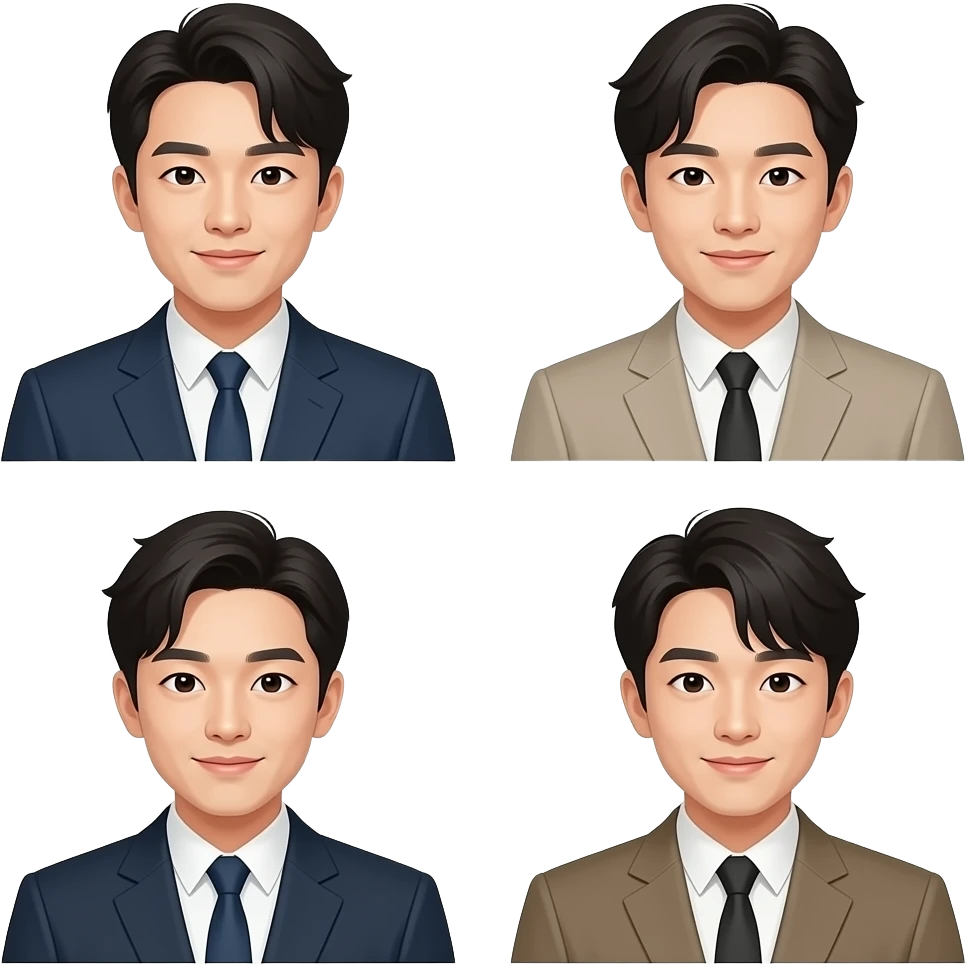 four korean guys emoji