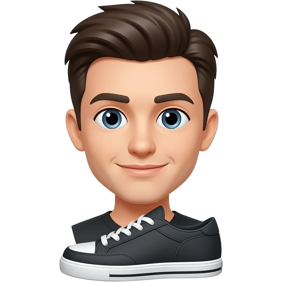 обувает кроссовки черные emoji