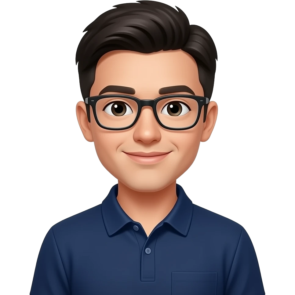 A guy with glases emoji