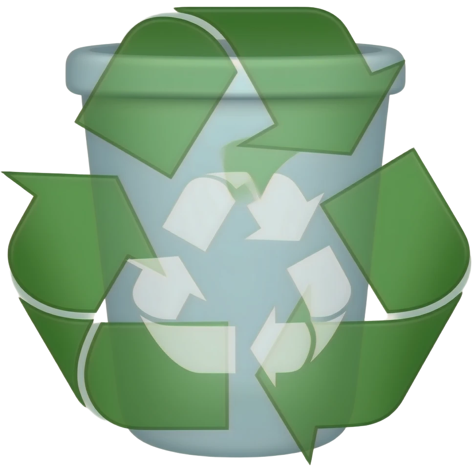 recycle trash bin emoji