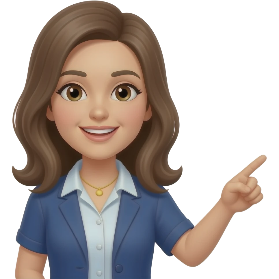 포인트를 짚어주는 여자 emoji
