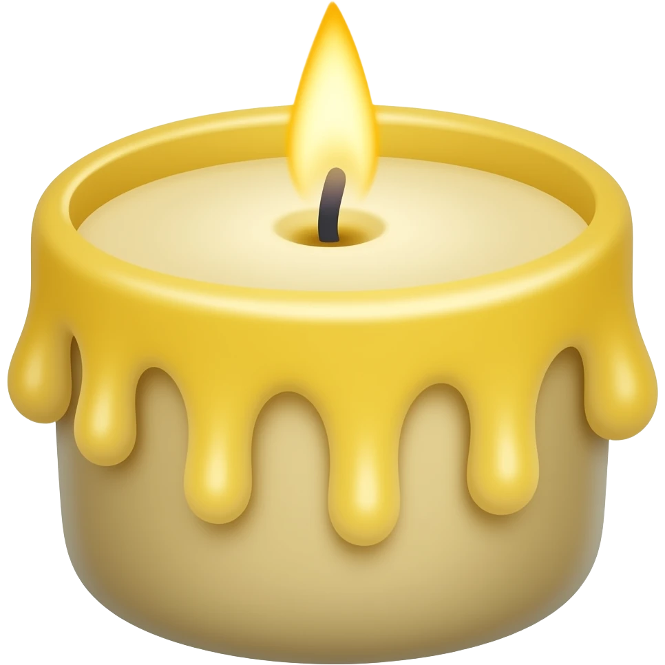 Thin beeswax candle emoji