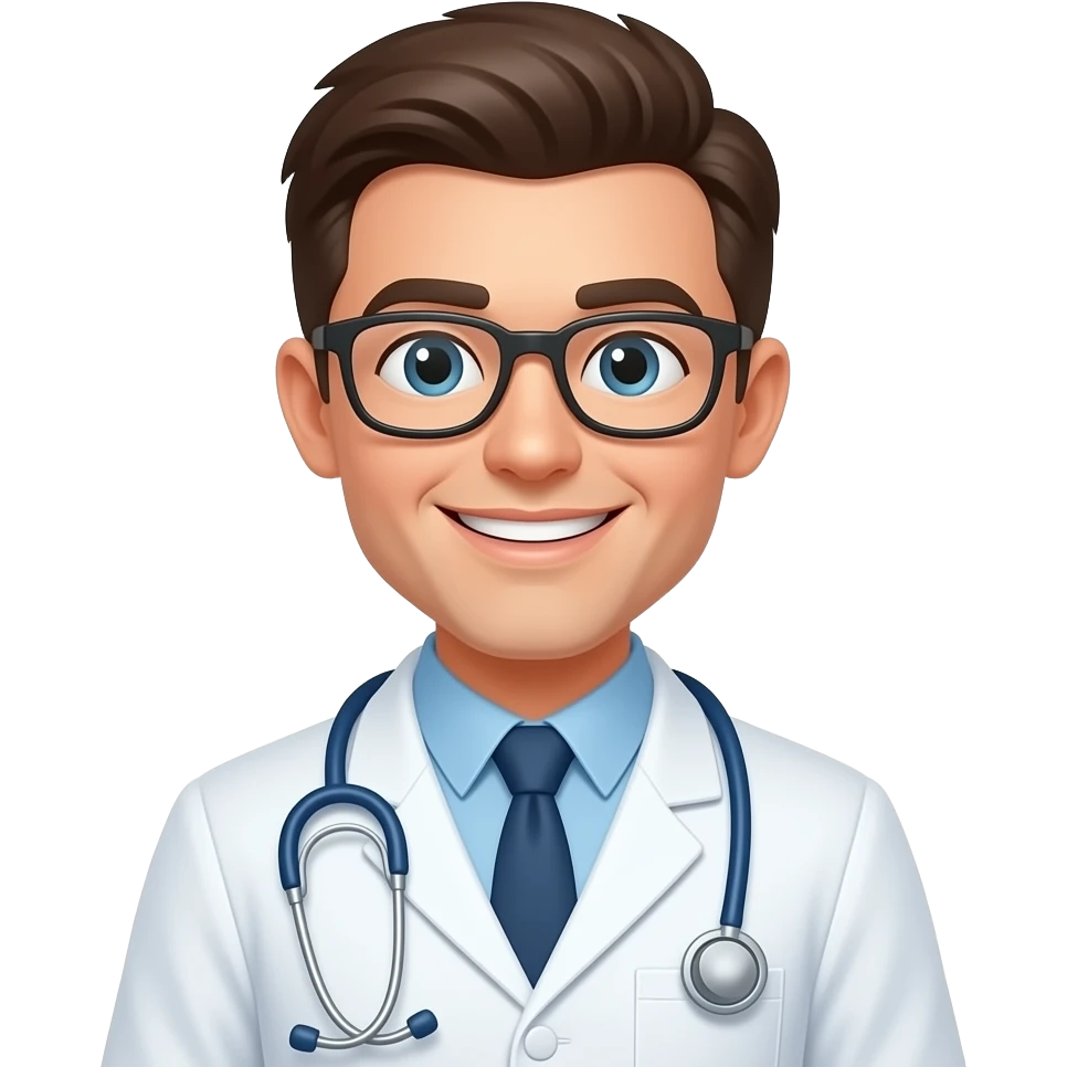 Creat me an emoji consist og dental doctor and smile emoji