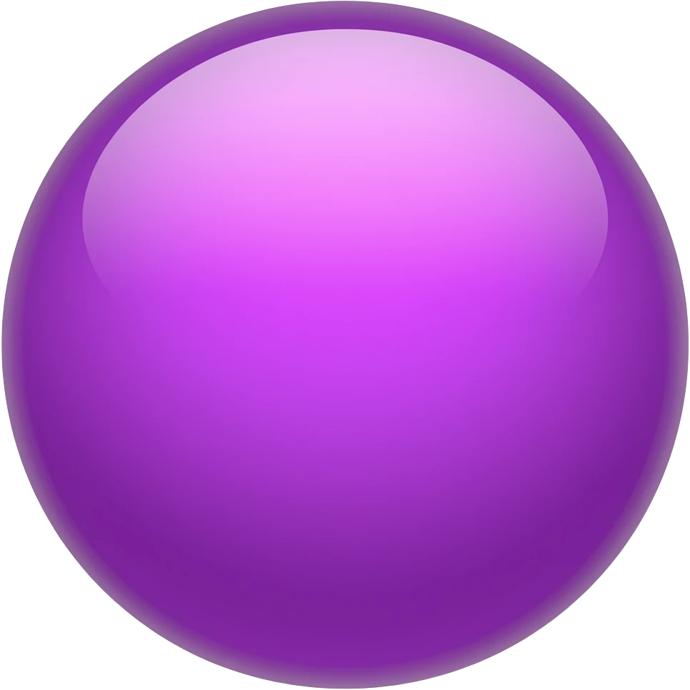 bright purple shiny sphere candy emoji