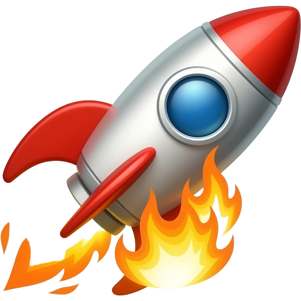 rocket on fire emoji