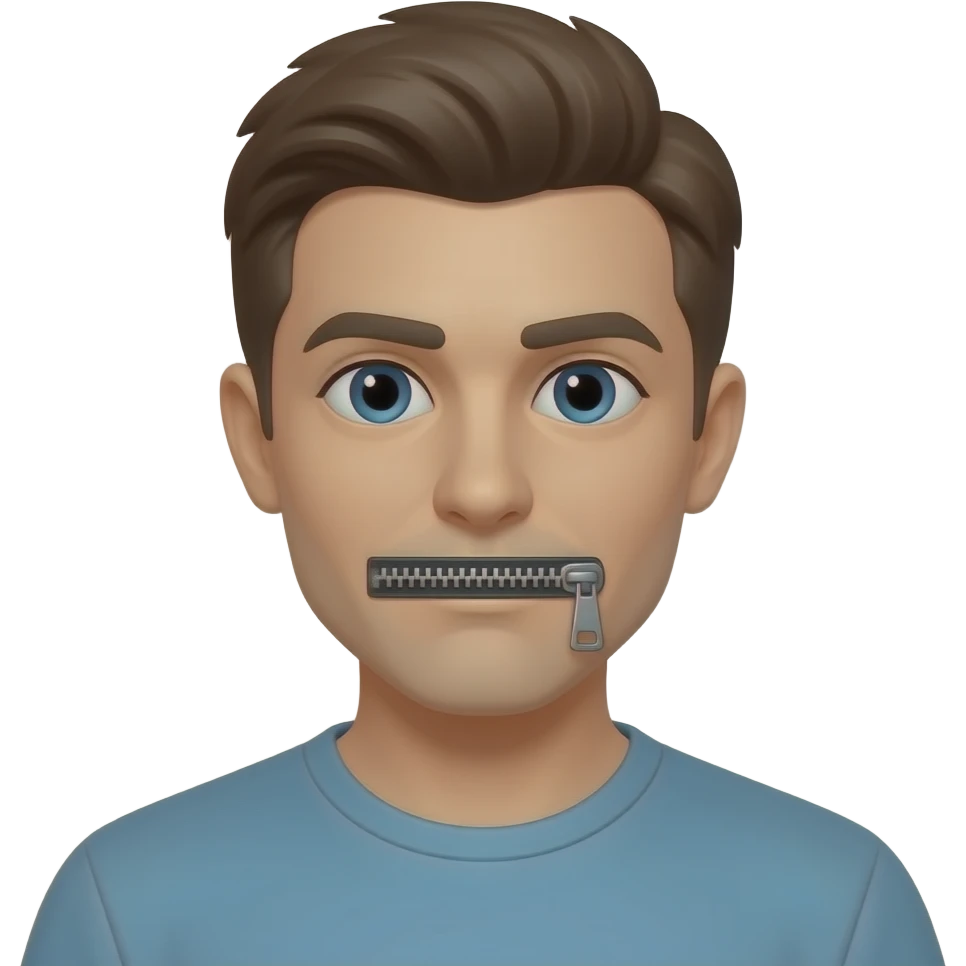 Show this emoji - 🤐. emoji
