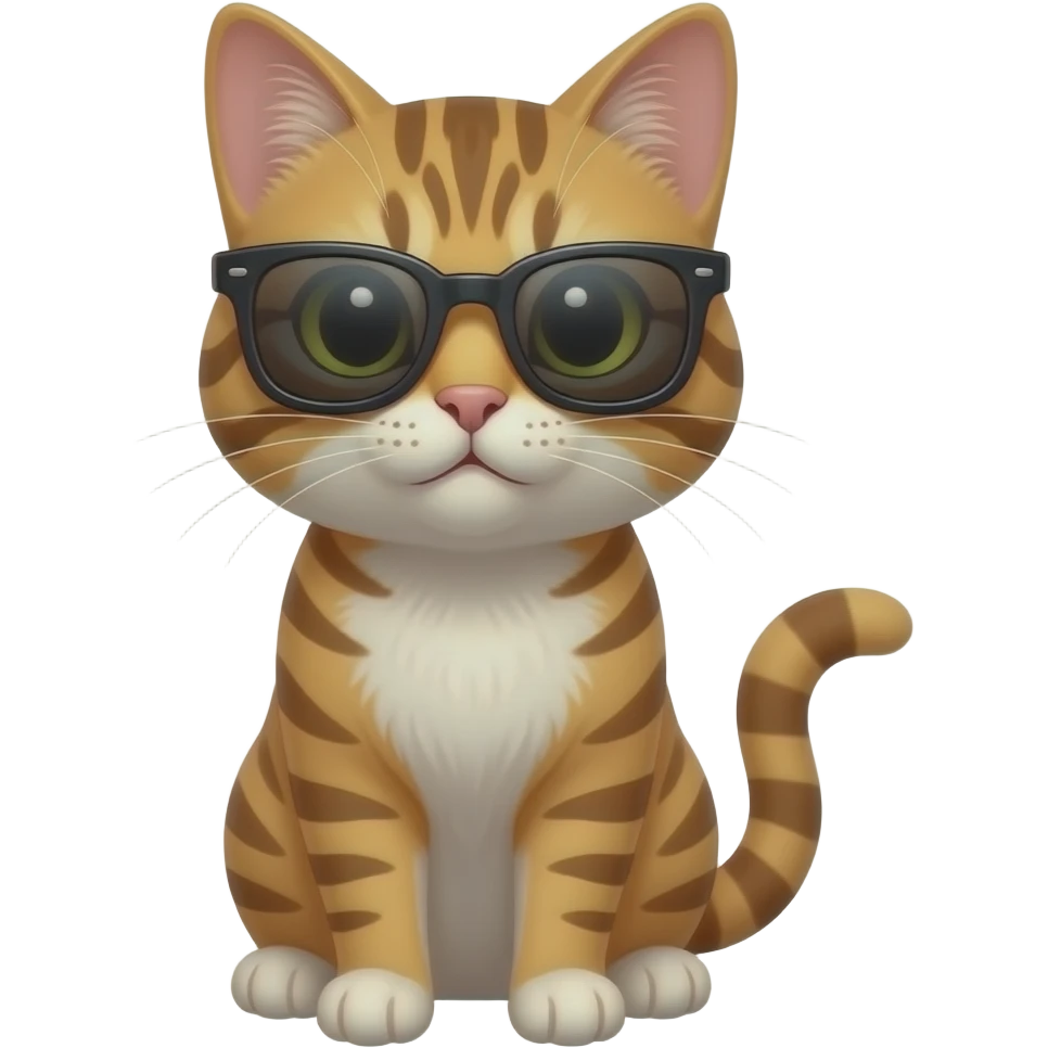 Cat wearing sunglasses emoji