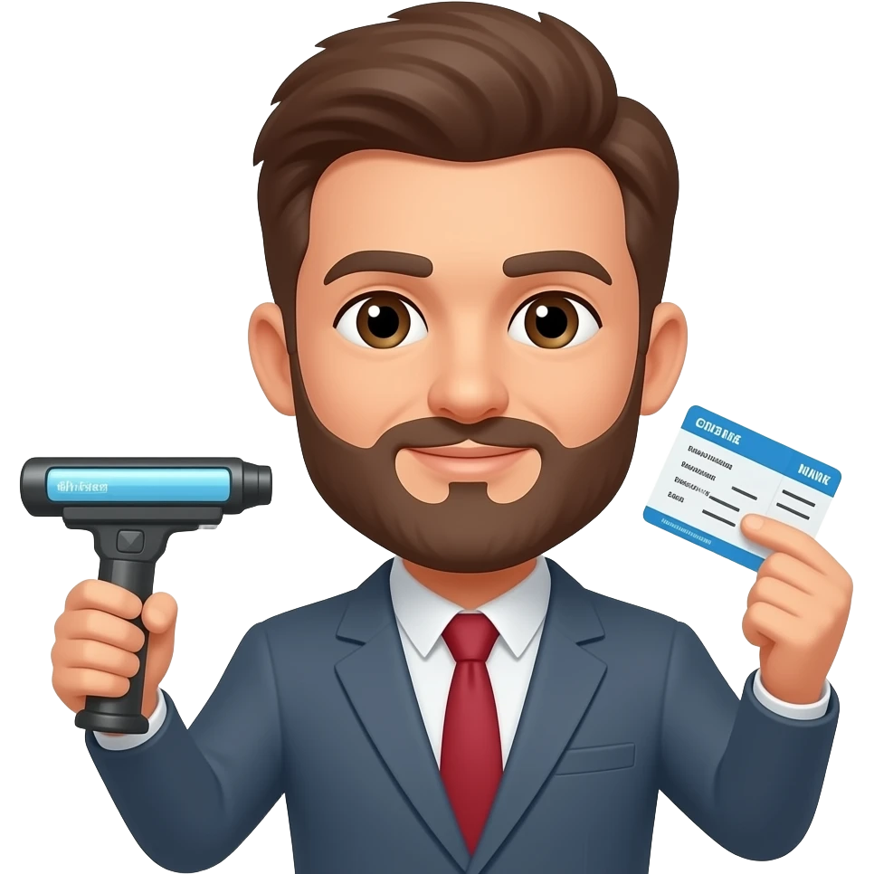 I scan my boarding pass emoji