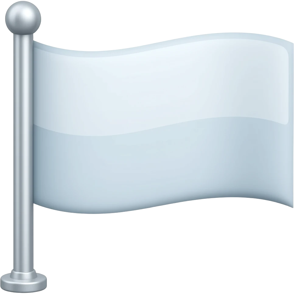 Transparent clear flag emoji