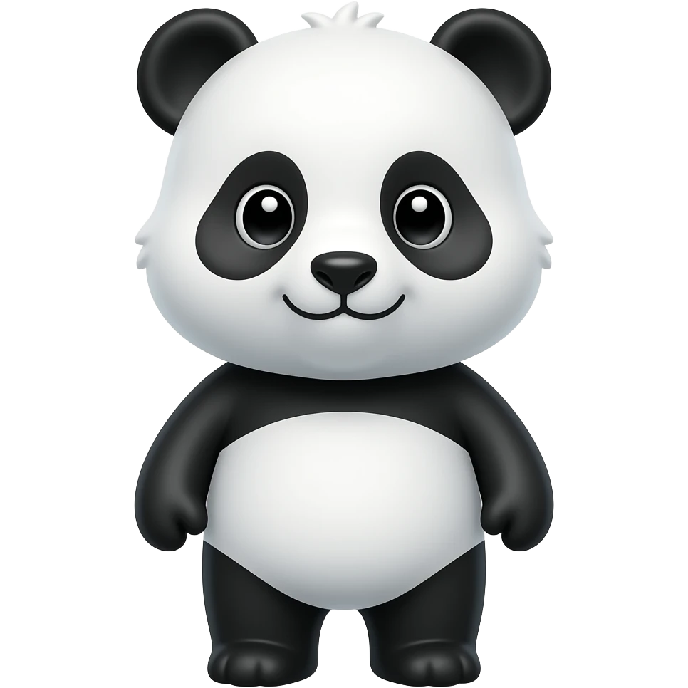 cute panda bear emoji