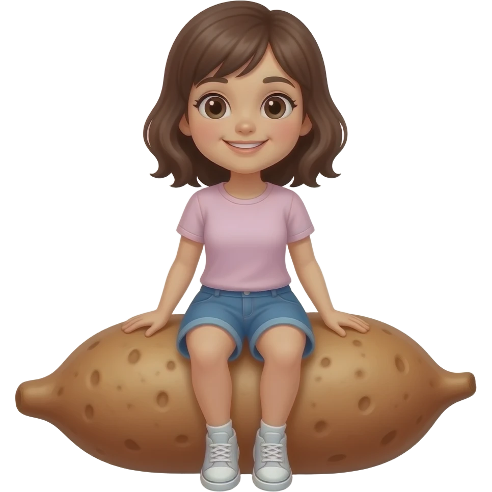 girl sit-down camote washroom emoji