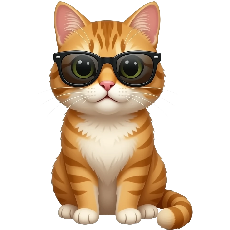 Cat wearing sunglasses emoji