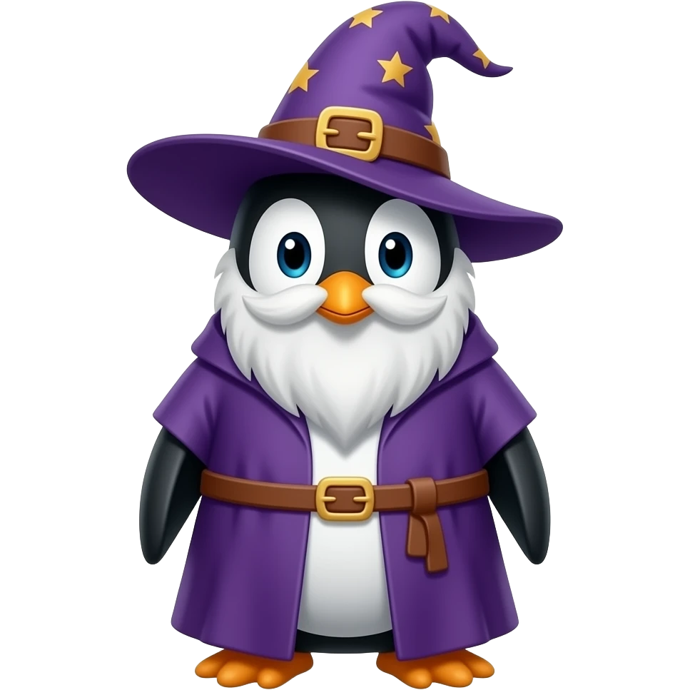 Penguin Wizard emoji