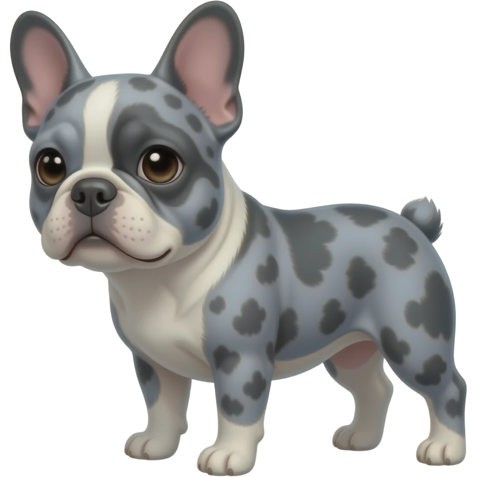 Blue Merl frenchbuldog emoji