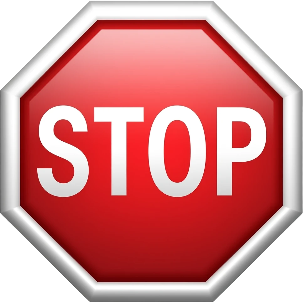 Stop sign emoji