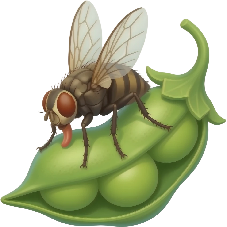 Flea on the pea in the sea hungry flea emoji