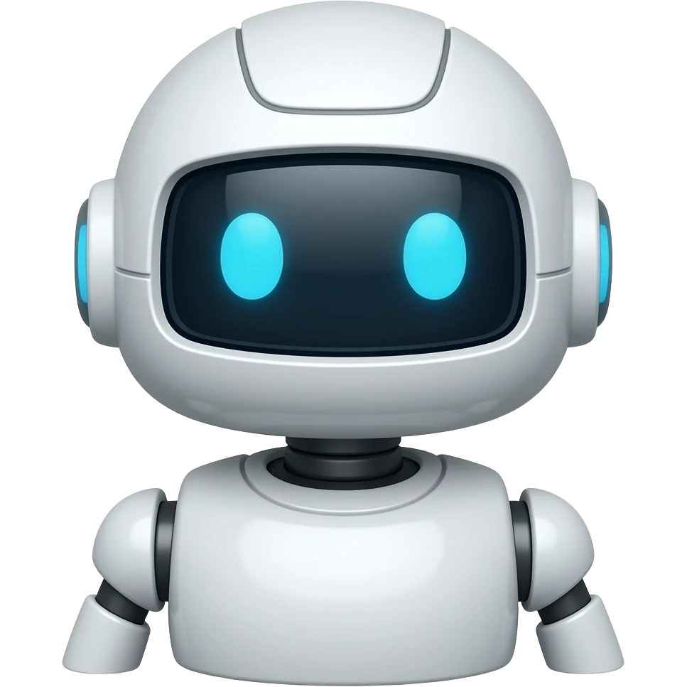 Artificial intelligence robot emoji