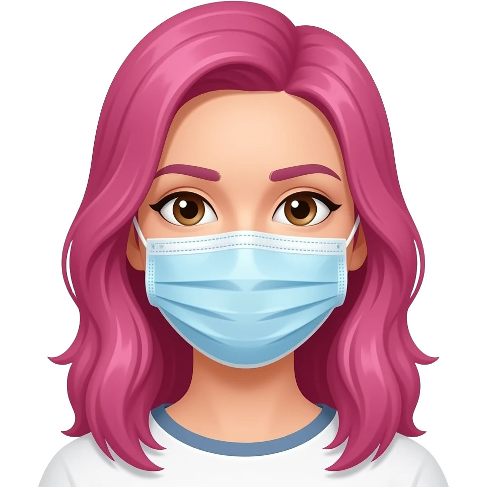 а сделай ей волосы малиново-розовые и кляп на рот emoji