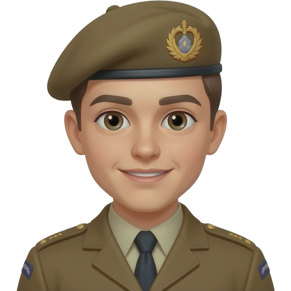 royal airforce air cadets brown 14yr old with beret emoji