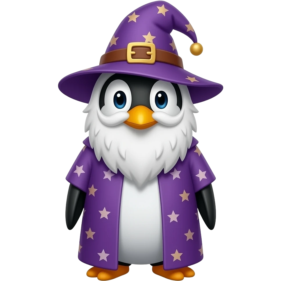 Penguin Wizard emoji