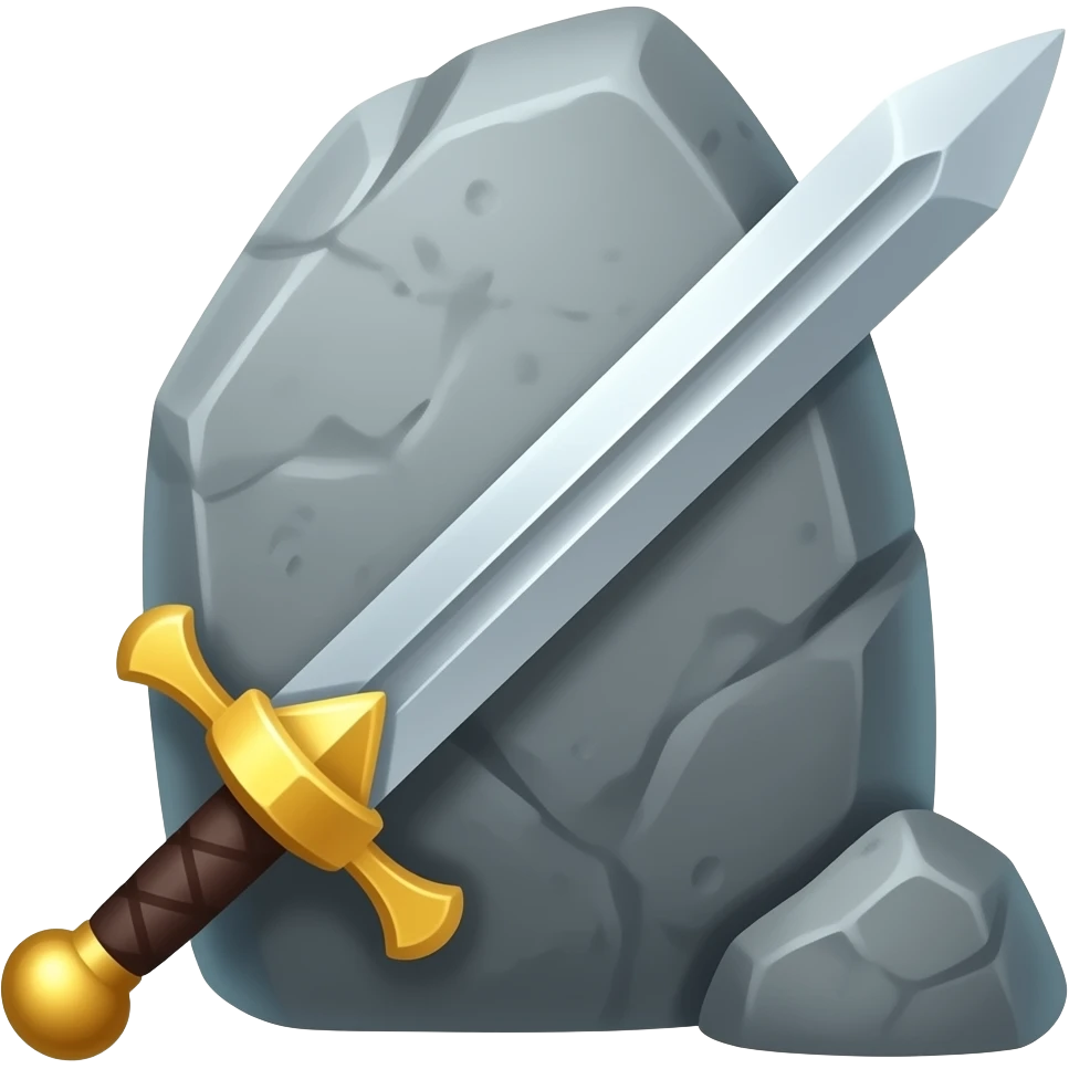 sword in a stone emoji