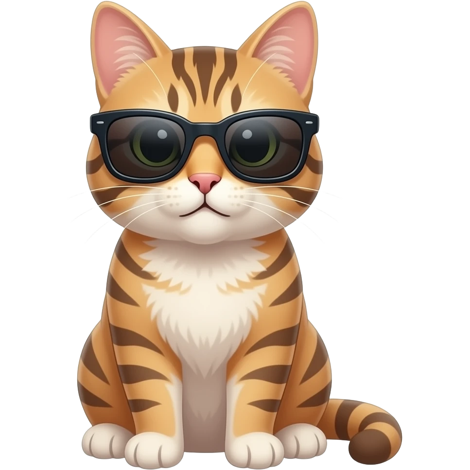 Cat wearing sunglasses emoji