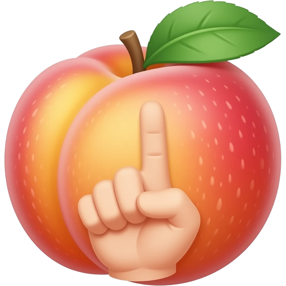 🍑🖕 emoji