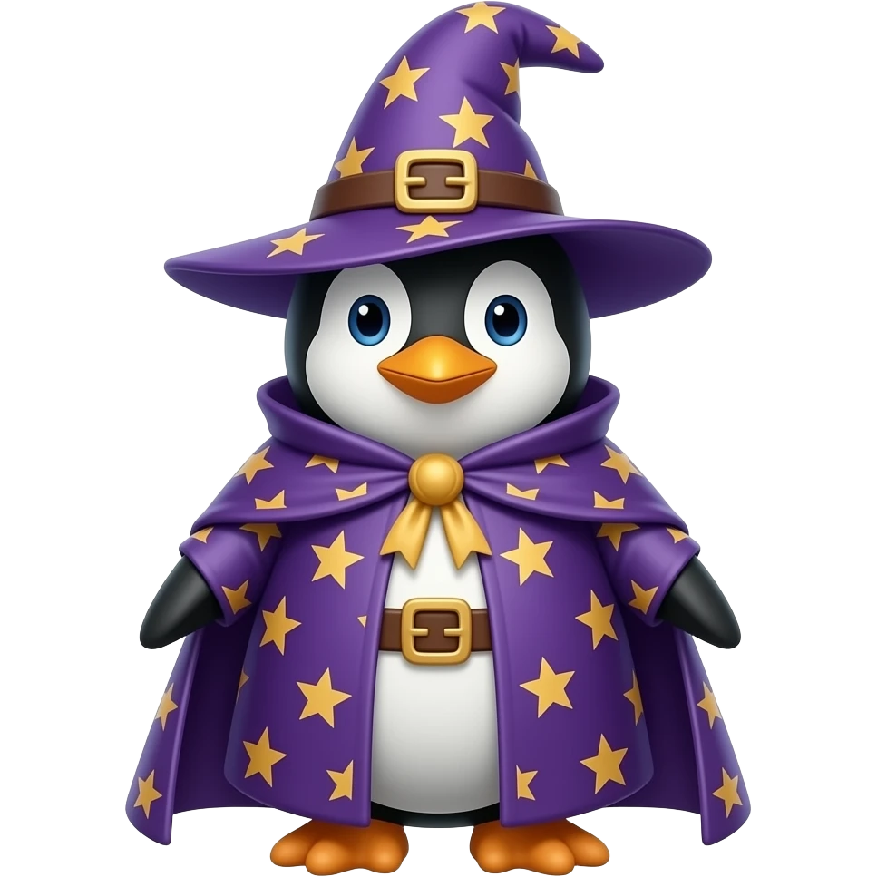 Penguin Wizard emoji