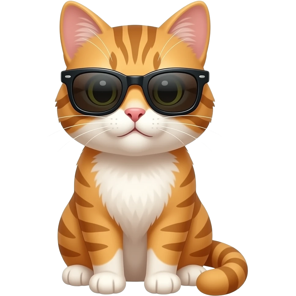Cat wearing sunglasses emoji