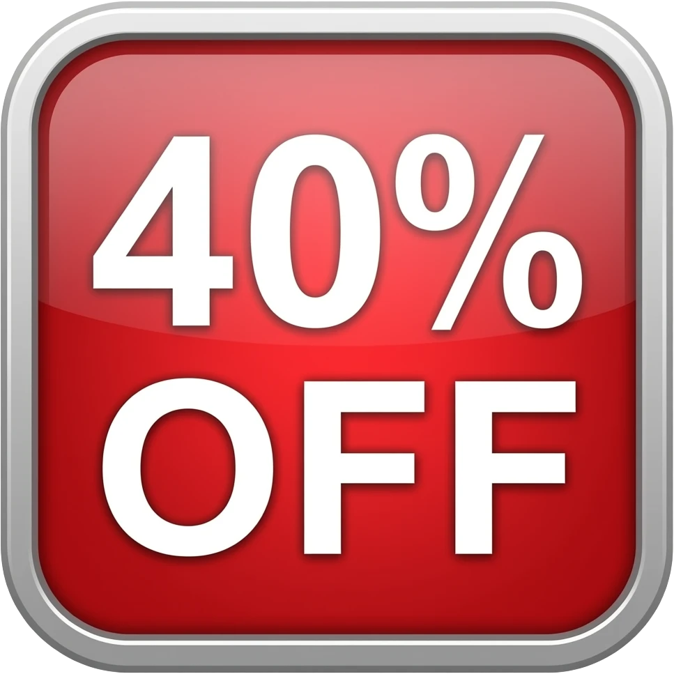 40% OFF emoji