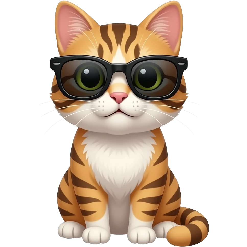 Cat wearing sunglasses emoji