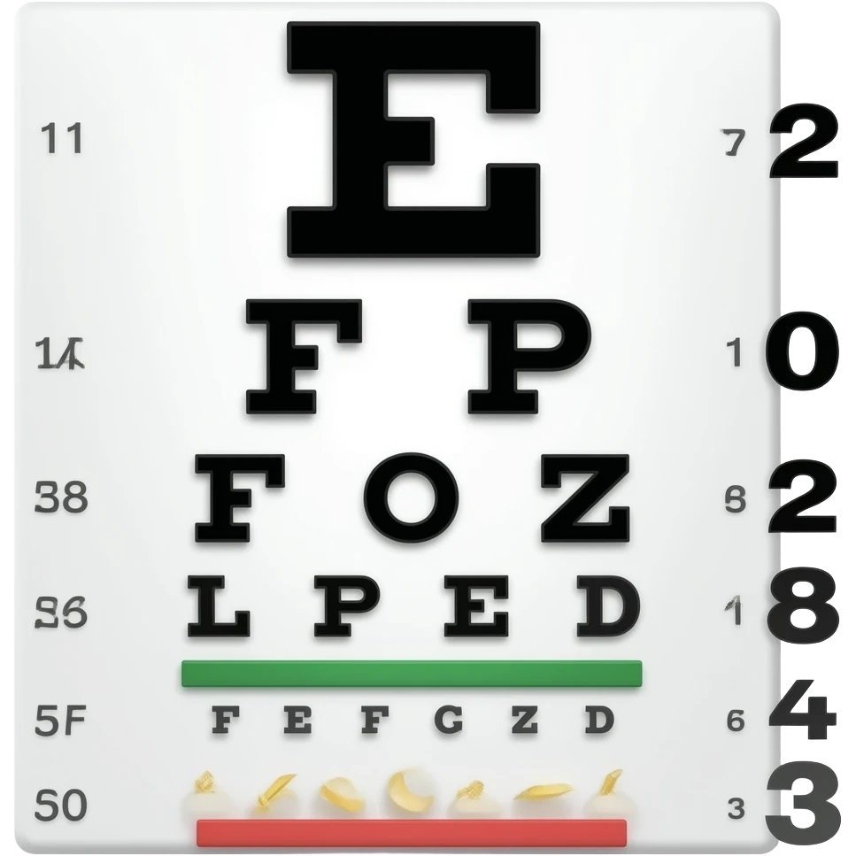 vision test chart emoji