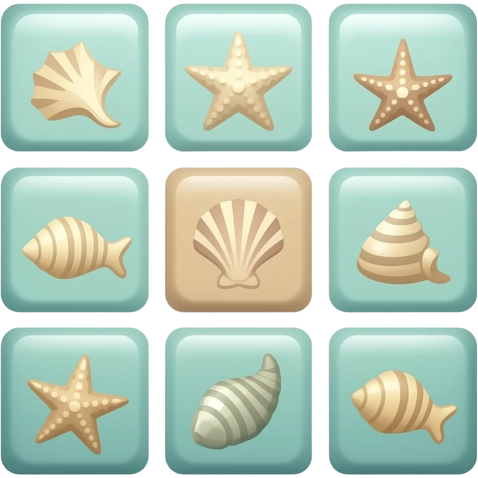 Sea video game tile  no background emoji
