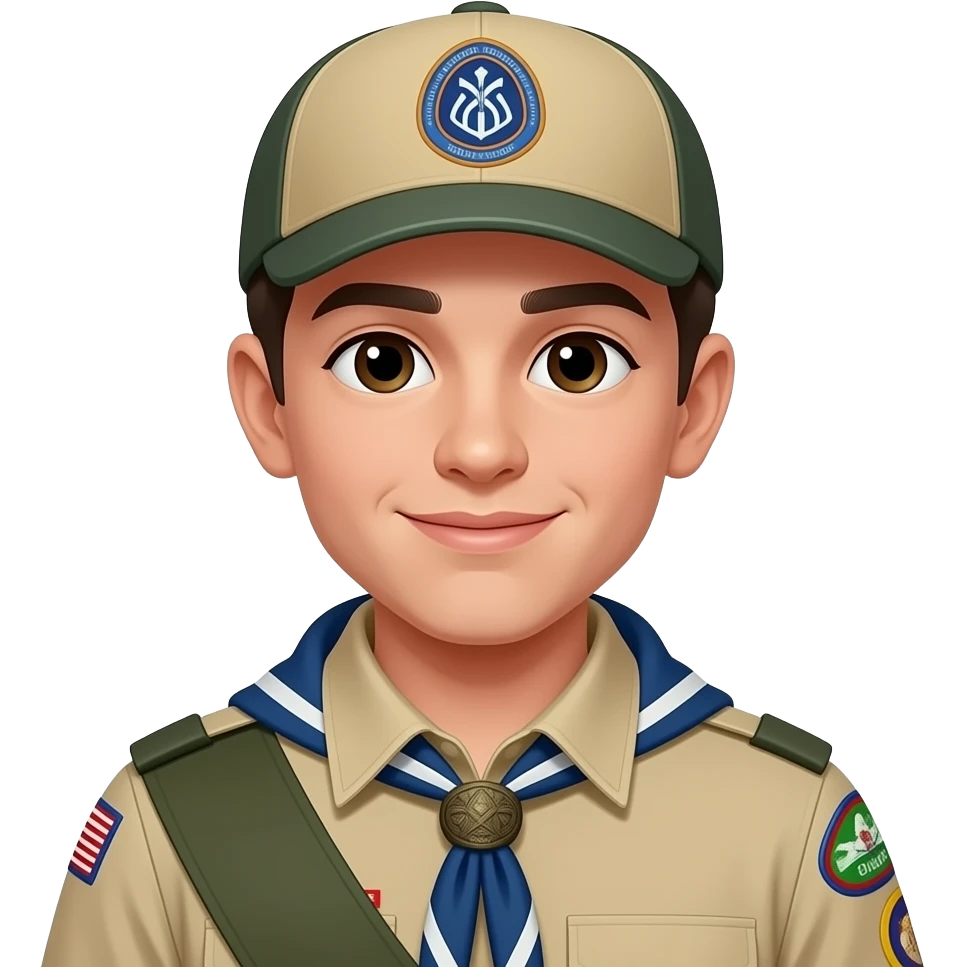 male scouts emoji