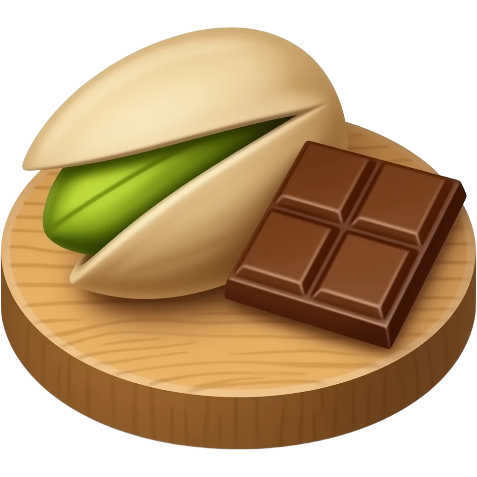pistacchio e cioccolato emoji
